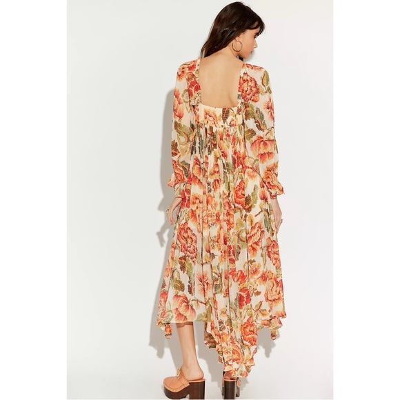 Free People Ethereal Bohemian Renaissance Timeless Tapestry Maxi Dress XL NWT - Picture 5 of 17